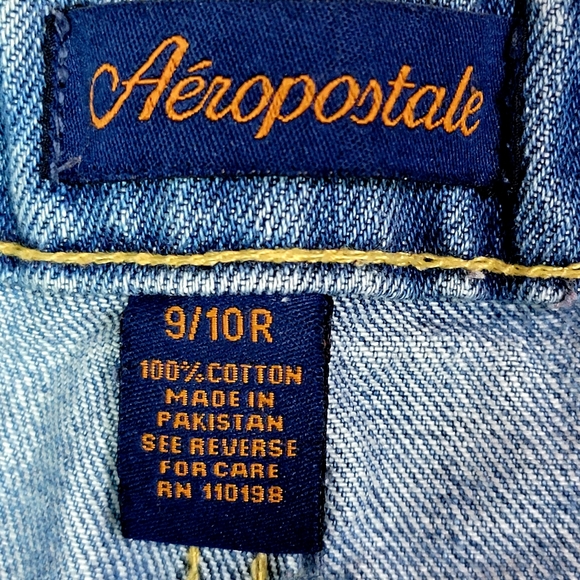 AEROPOSTALE ♡ Sweet Denim Faded 'n Distressed Authentic Flare Blue Jeans 9/10R - Picture 8 of 16